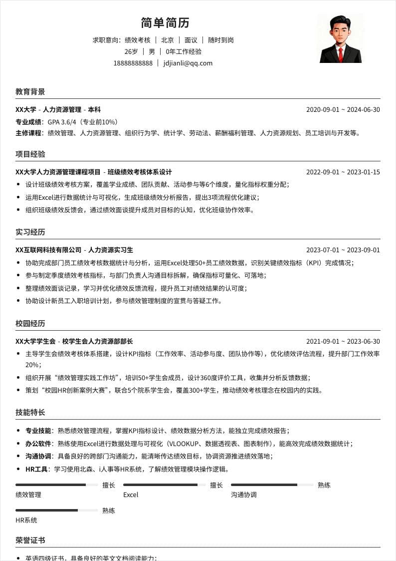 绩效考核 | 校招