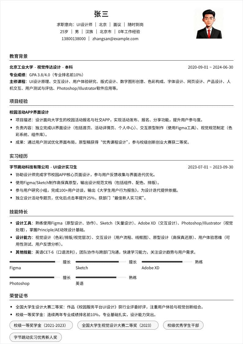 UI设计师 | 校招