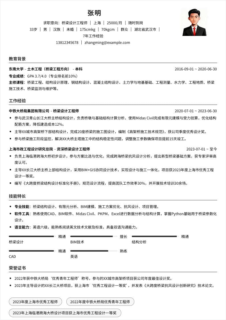 桥梁设计 | 社招