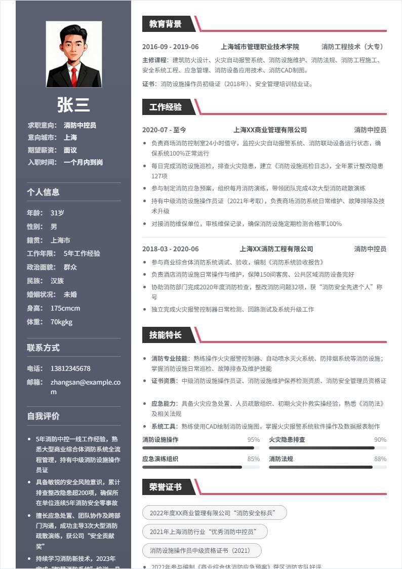 消防中控员 | 社招