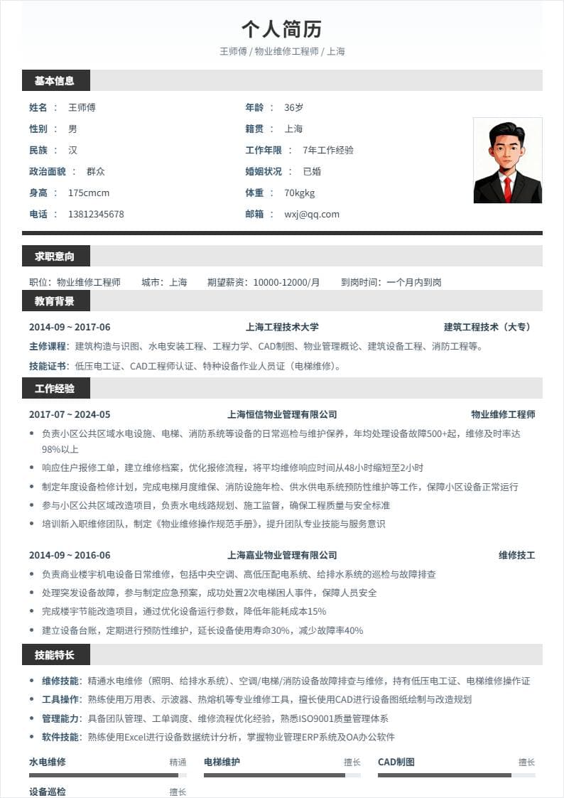 物业维修 | 社招